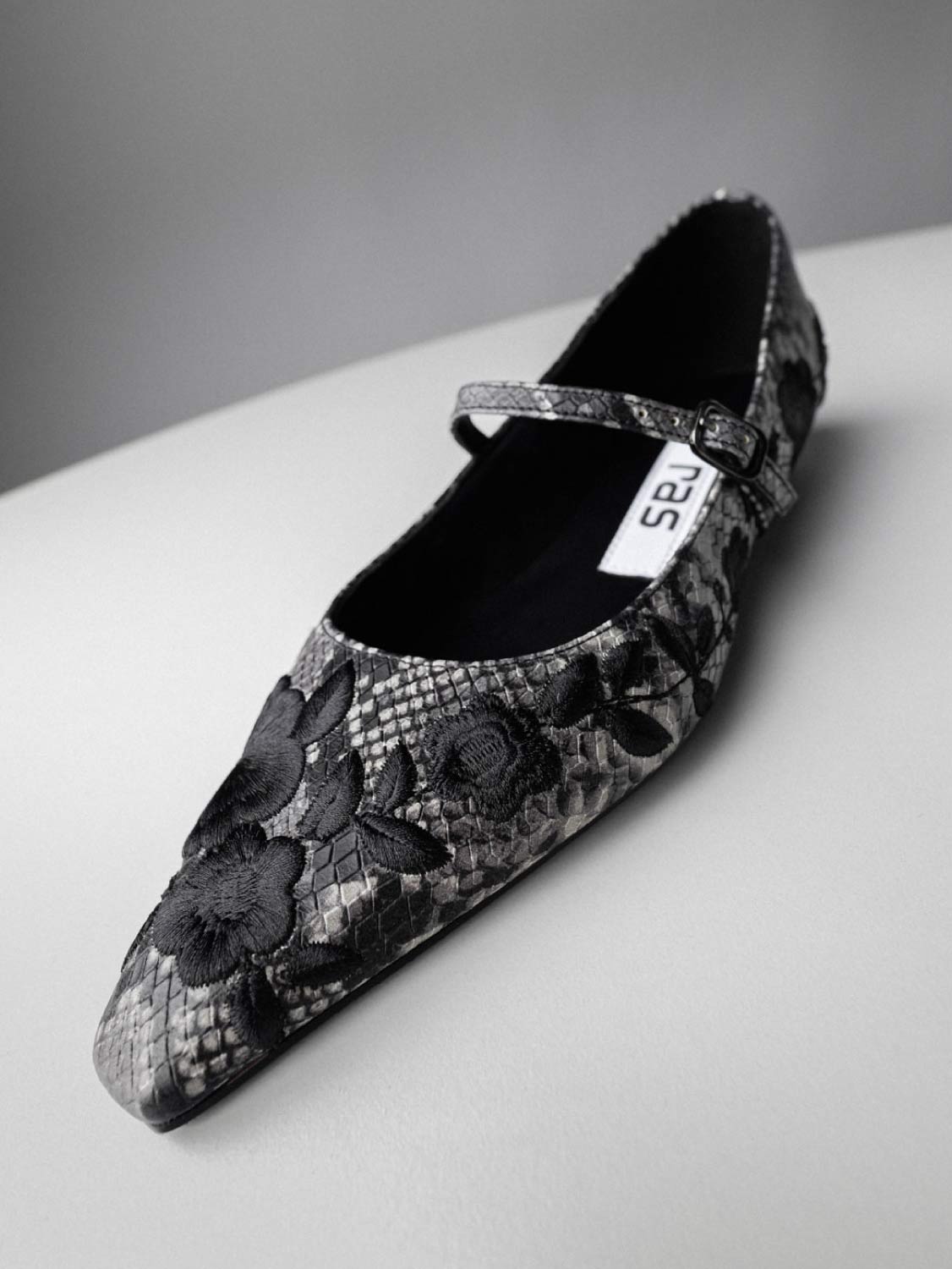 Snake Print Φλοράλ μπαλαρίνες