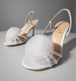 Satin strapped πέδιλα JAP